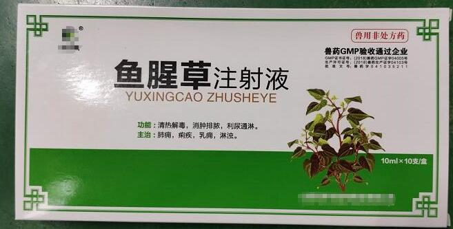 魚腥草注射液，清熱解毒，消腫排膿，利尿通淋，主治:肺癰，痢疾，乳癰，淋濁。